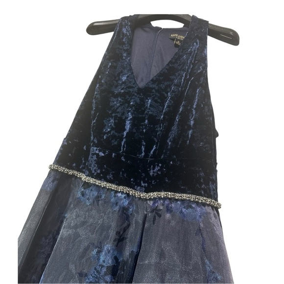 NWT Ignite Evenings 16 Formal Navy Embellished Gown - Picture 3 of 10